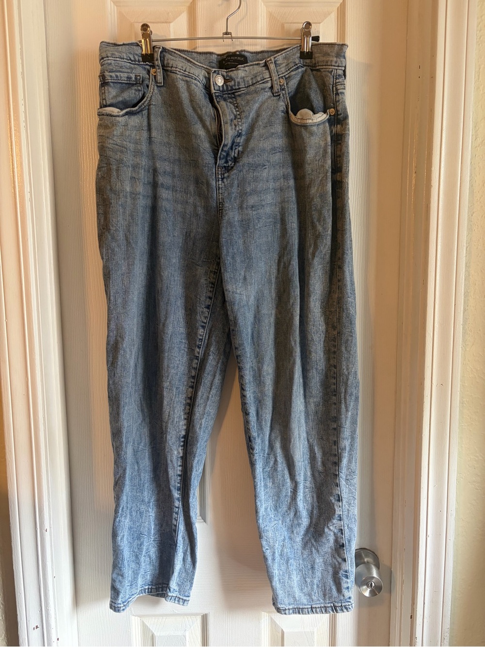 Banana Republic High-Rise Straight Jeans - Blue